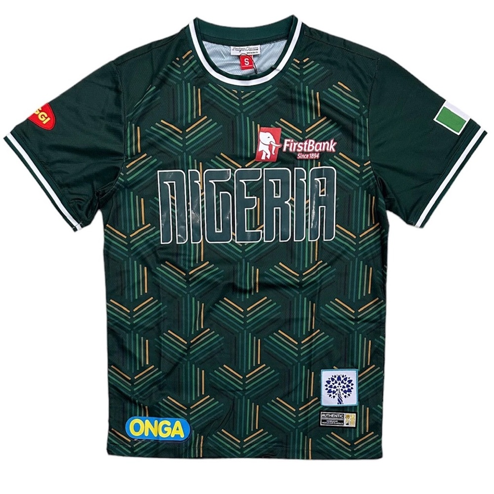 Nigeria International Team Men's Headgear Classics 1990 World Cup Soccer Jersey - Picture 2 of 5